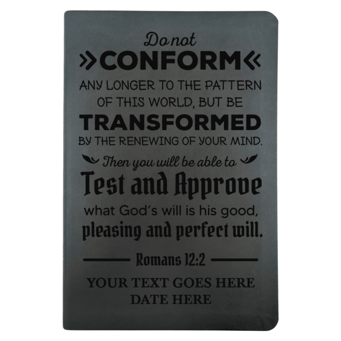 NLT Black Standard Size Thinline Holy Bible Small Print | Romans 12:2