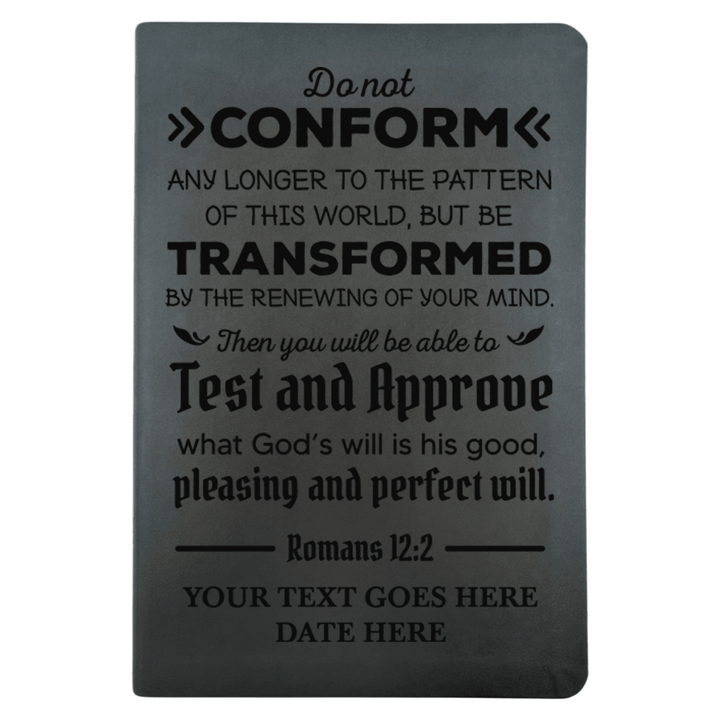NLT Black Standard Size Thinline Holy Bible Small Print | Romans 12:2 - Shepherds Shelf