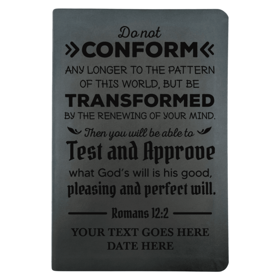 NLT Black Standard Size Thinline Holy Bible Small Print | Romans 12:2 - Shepherds Shelf