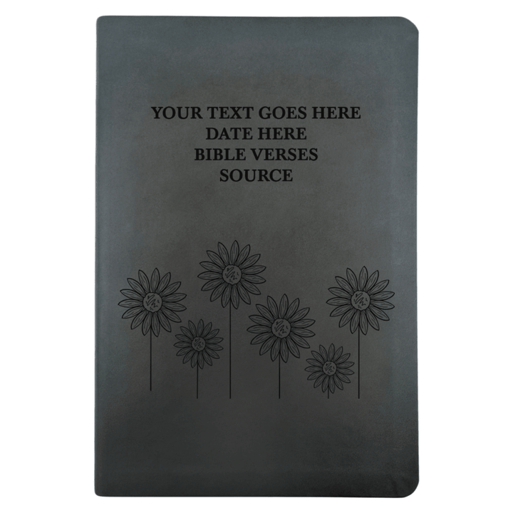 NLT Black Standard Size Thinline Holy Bible Small Print | Sun Flower - Shepherds Shelf