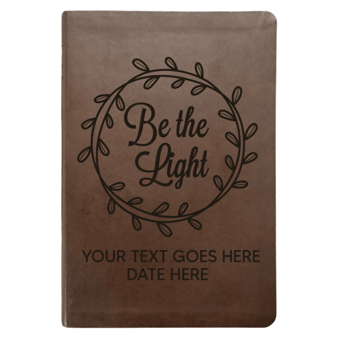 NLT Brown Standard Size Thinline Holy Bible Small Print | Be the Light - Shepherds Shelf