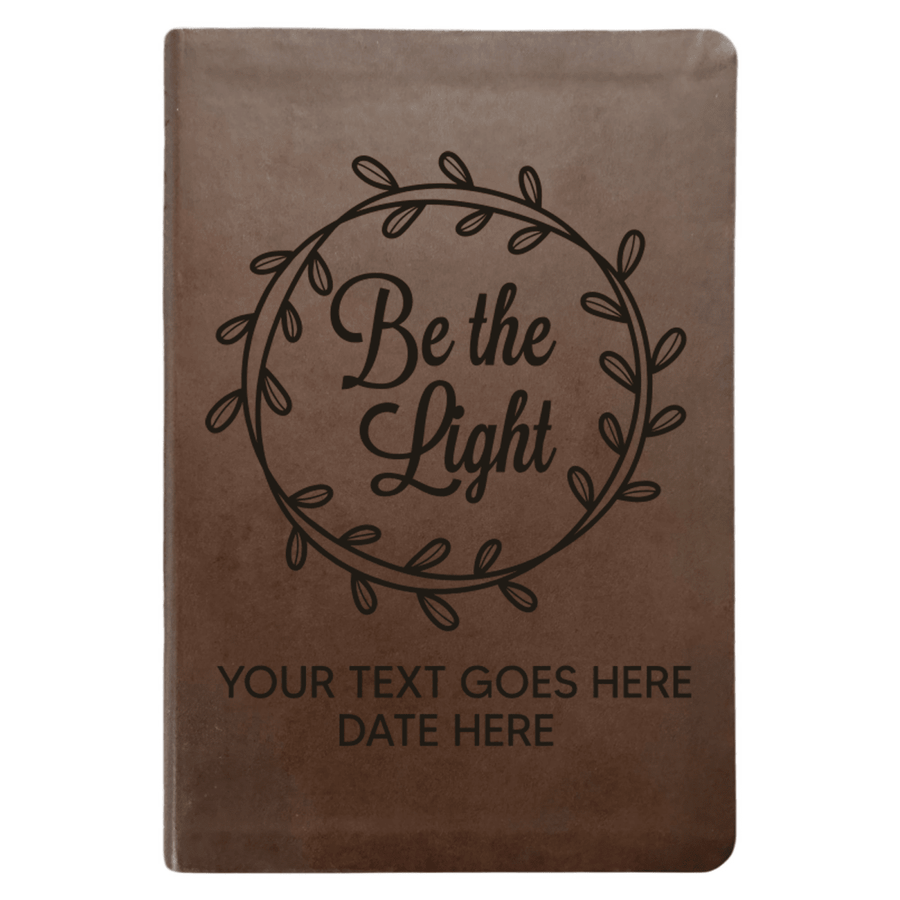 NLT Brown Standard Size Thinline Holy Bible Small Print | Be the Light - Shepherds Shelf