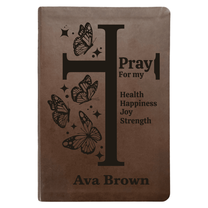NLT Brown Standard Size Thinline Holy Bible Small Print | Butterflies Cross - Shepherds Shelf