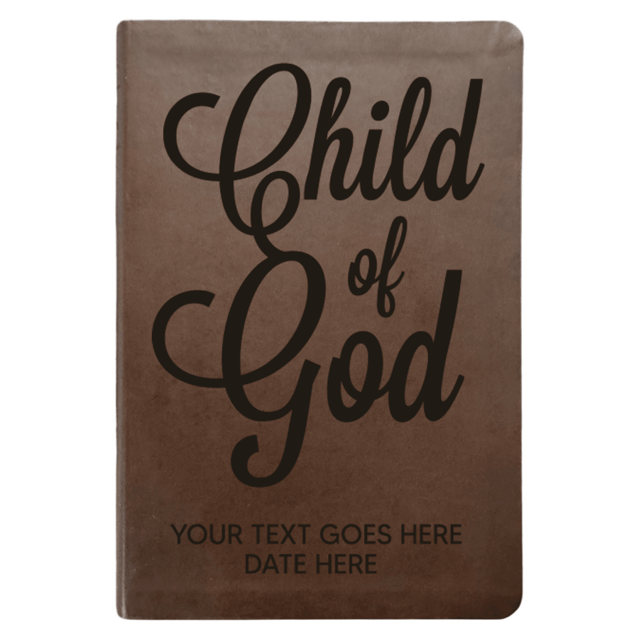 NLT Brown Standard Size Thinline Holy Bible Small Print | Child of God - Shepherds Shelf