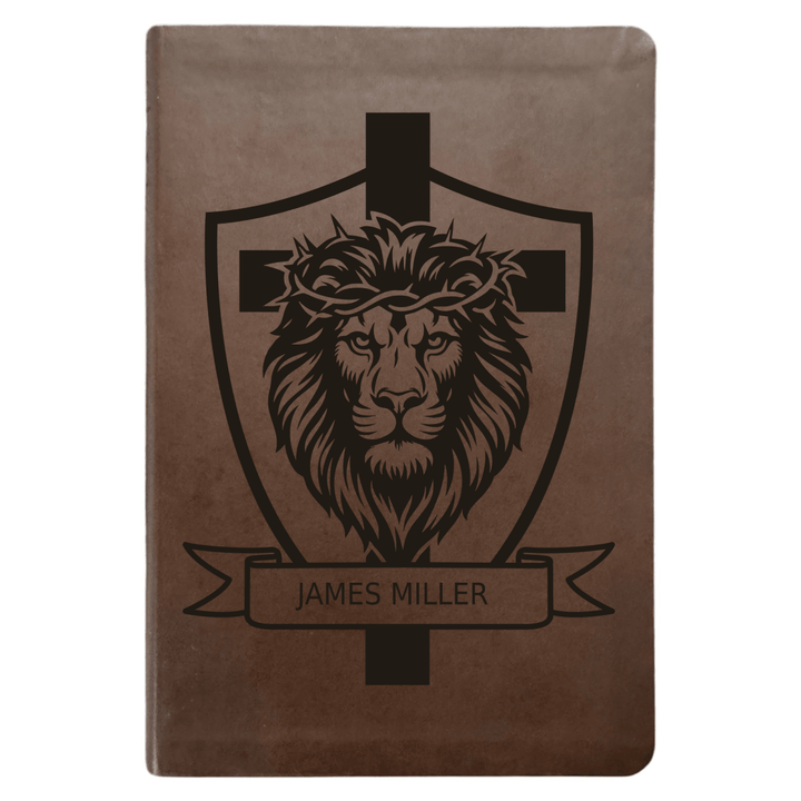 NLT Brown Standard Size Thinline Holy Bible Small Print | Cross Collection - Shepherds Shelf