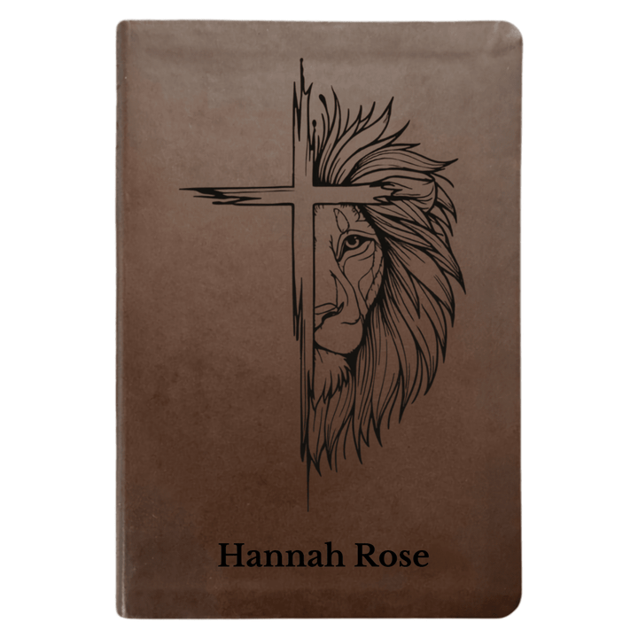 NLT Brown Standard Size Thinline Holy Bible Small Print | Cross Collection - Shepherds Shelf