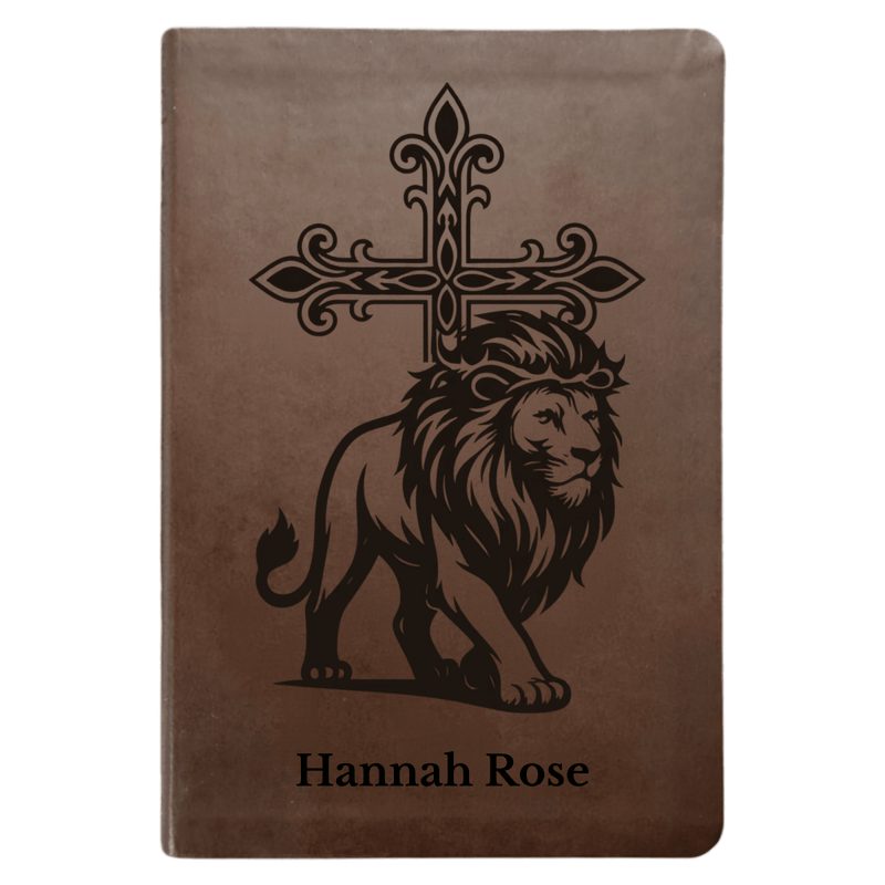 NLT Brown Standard Size Thinline Holy Bible Small Print | Cross Collection