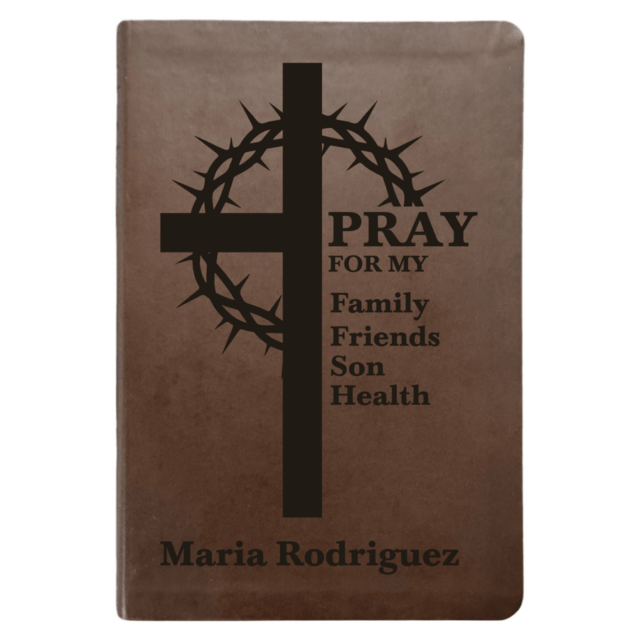 NLT Brown Standard Size Thinline Holy Bible Small Print | Crown of Thorns - Shepherds Shelf