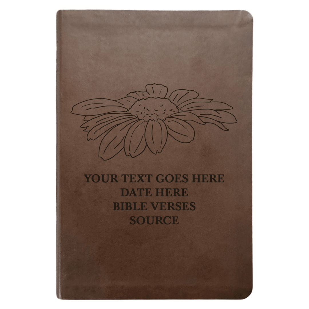 NLT Brown Standard Size Thinline Holy Bible Small Print | Daisy - Shepherds Shelf