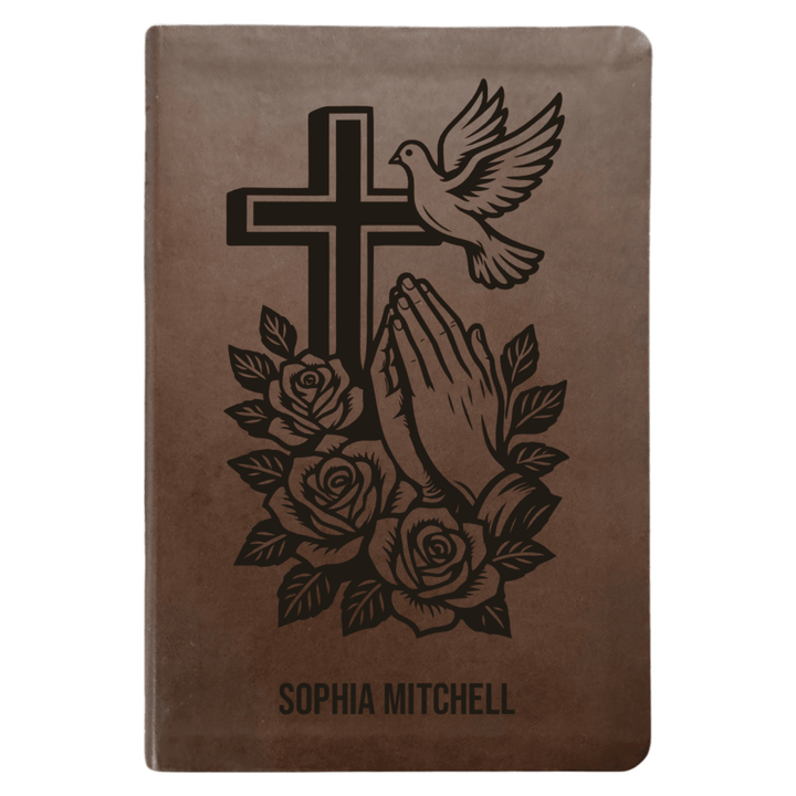 NLT Brown Standard Size Thinline Holy Bible Small Print | For The Cross Collection 1 - Shepherds Shelf