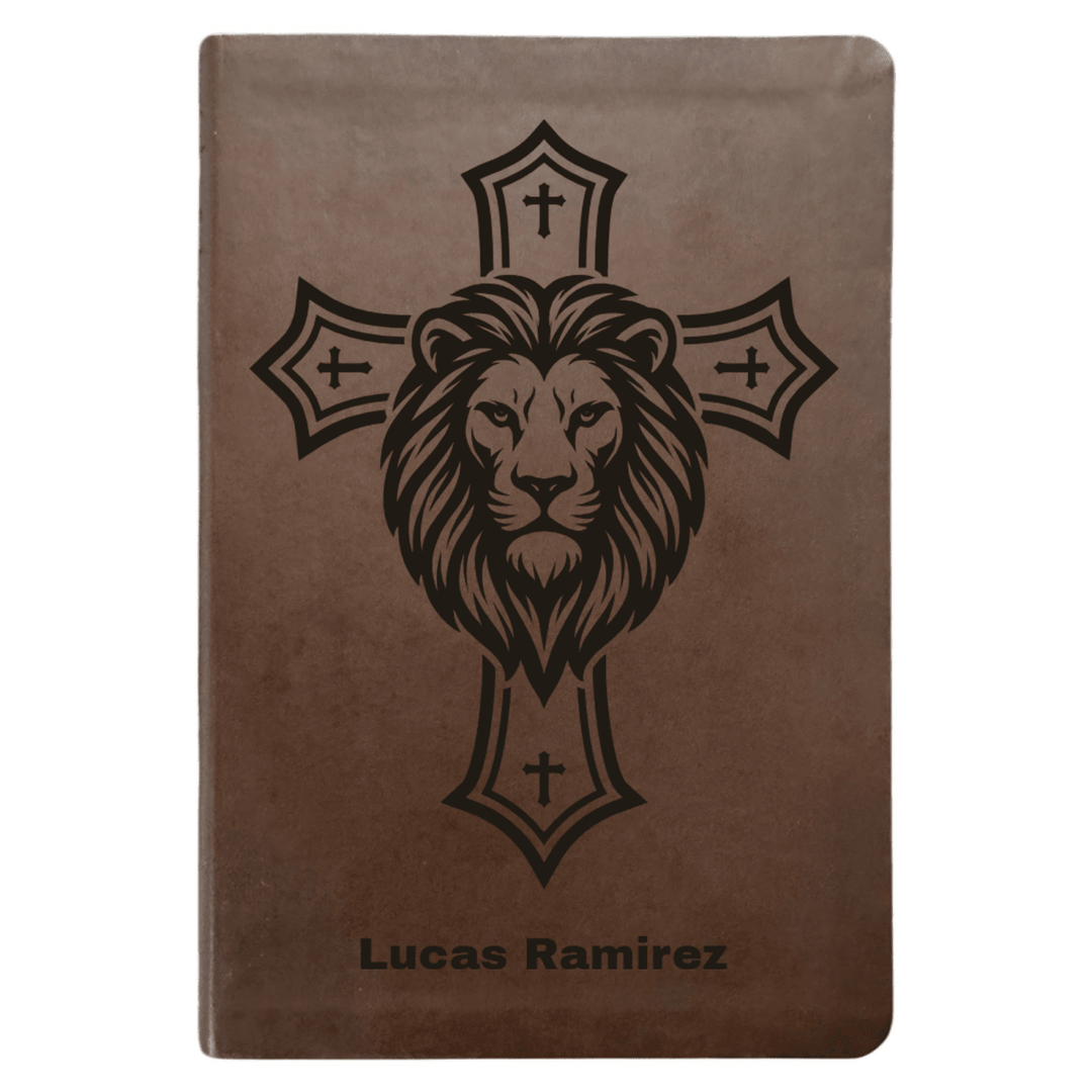 NLT Brown Standard Size Thinline Holy Bible Small Print | For The Cross Collection 1 - Shepherds Shelf