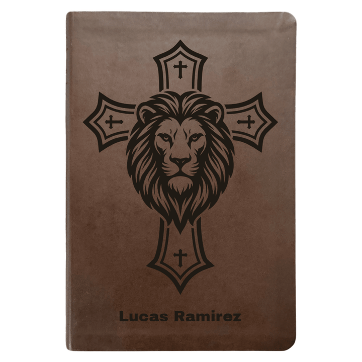 NLT Brown Standard Size Thinline Holy Bible Small Print | For The Cross Collection 1 - Shepherds Shelf