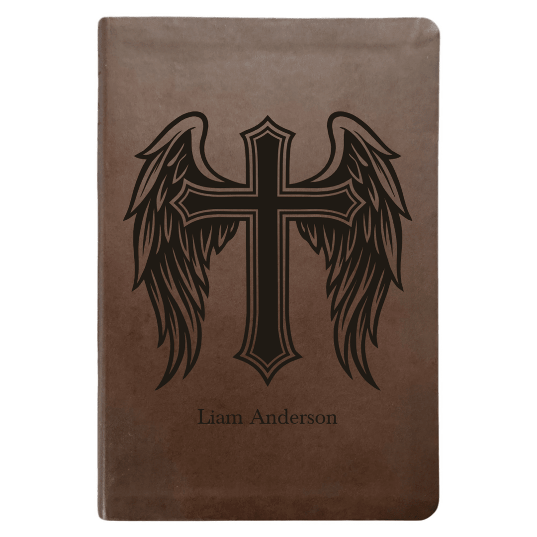 NLT Brown Standard Size Thinline Holy Bible Small Print | For The Cross Collection 2 - Shepherds Shelf