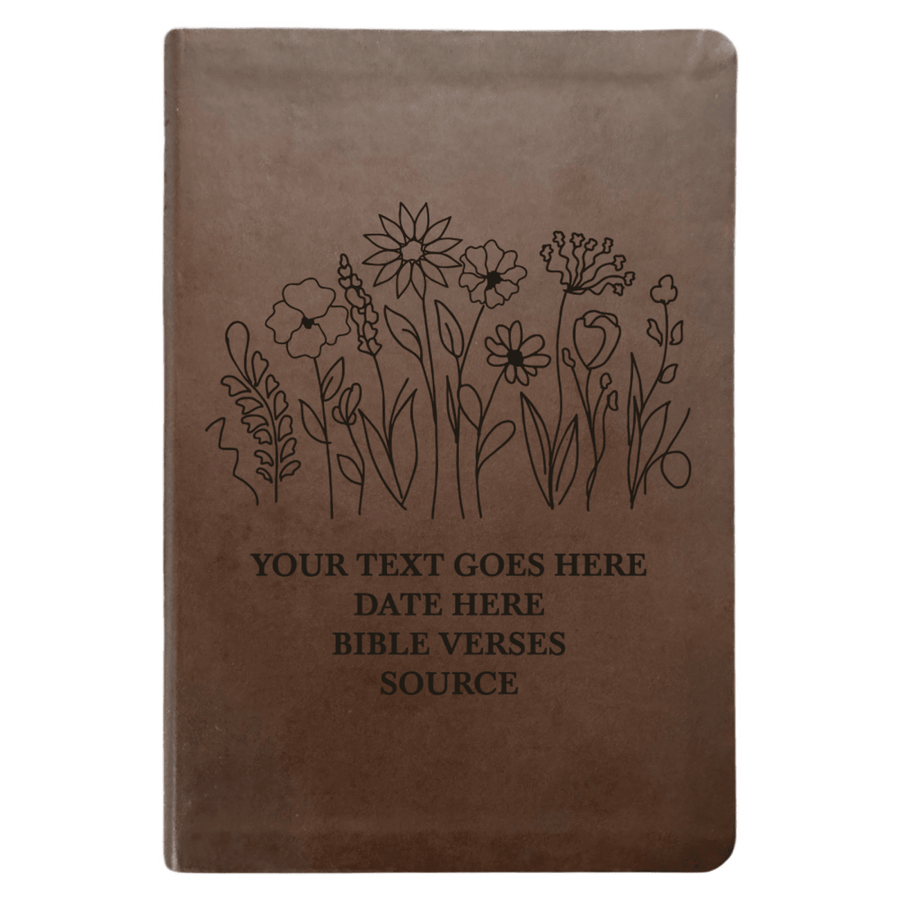 NLT Brown Standard Size Thinline Holy Bible Small Print | Garden - Shepherds Shelf