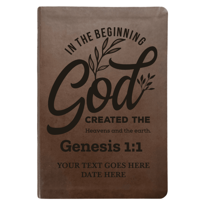 NLT Brown Standard Size Thinline Holy Bible Small Print | Genesis 1:1 - Shepherds Shelf