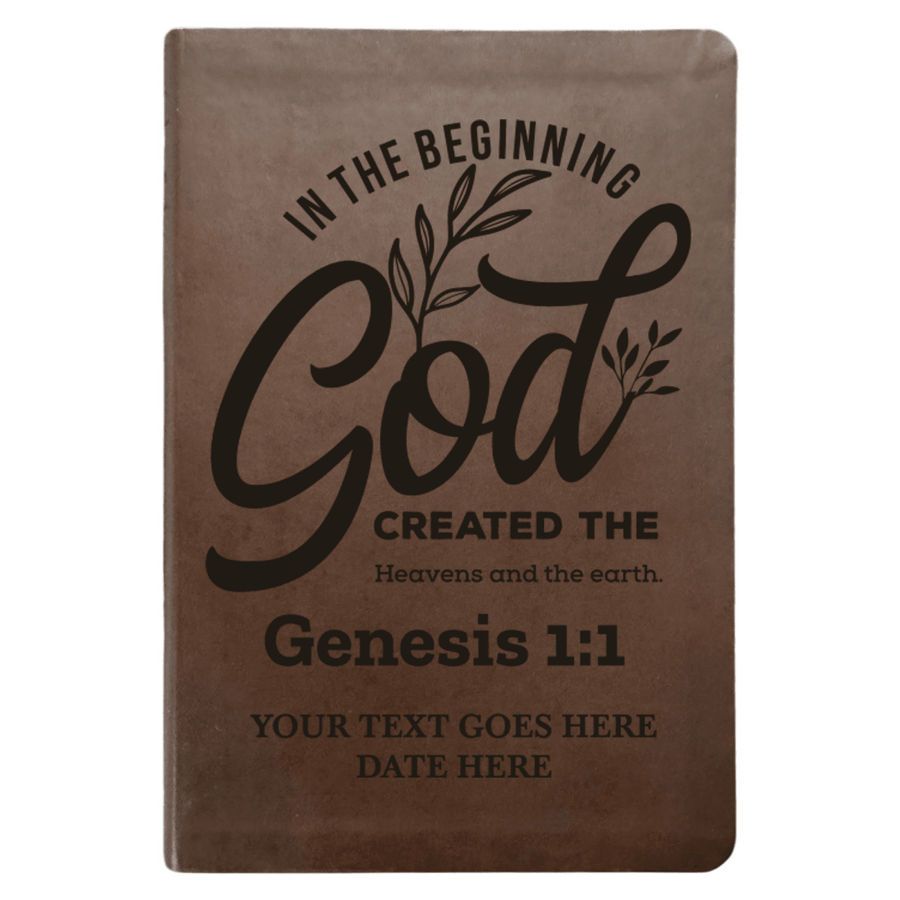 NLT Brown Standard Size Thinline Holy Bible Small Print | Genesis 1:1 - Shepherds Shelf
