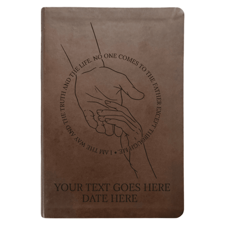 NLT Brown Standard Size Thinline Holy Bible Small Print | Helping Hand - Shepherds Shelf