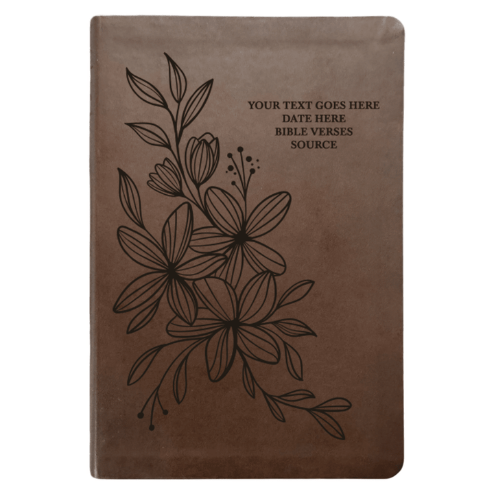 NLT Brown Standard Size Thinline Holy Bible Small Print | Hyacinth - Shepherds Shelf