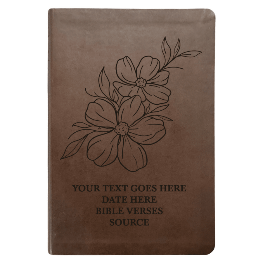 NLT Brown Standard Size Thinline Holy Bible Small Print | Jasmine - Shepherds Shelf