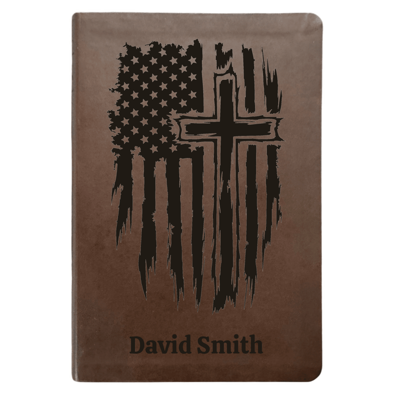 NLT Brown Standard Size Thinline Holy Bible Small Print | One Nation