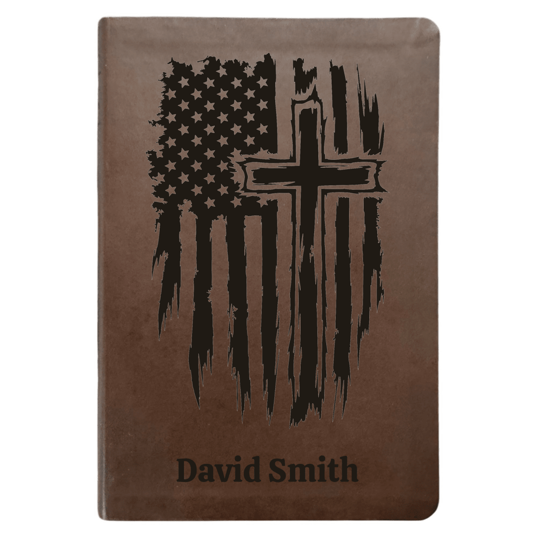 NLT Brown Standard Size Thinline Holy Bible Small Print | One Nation - Shepherds Shelf
