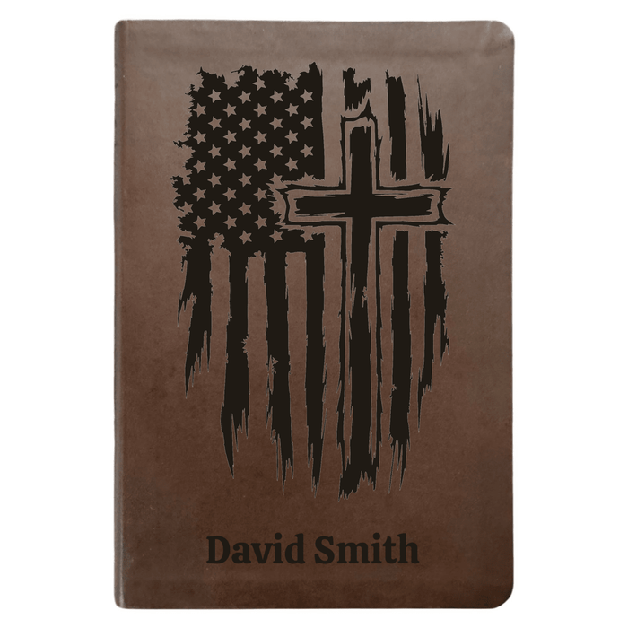 NLT Brown Standard Size Thinline Holy Bible Small Print | One Nation