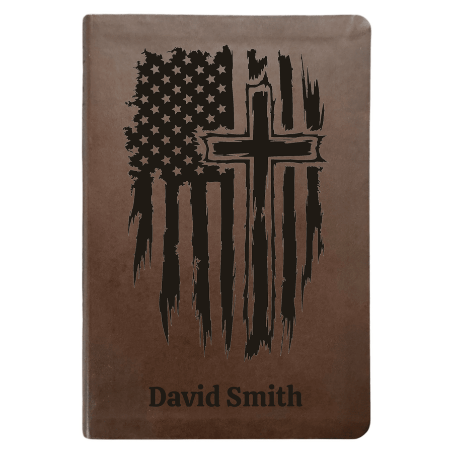 NLT Brown Standard Size Thinline Holy Bible Small Print | One Nation - Shepherds Shelf