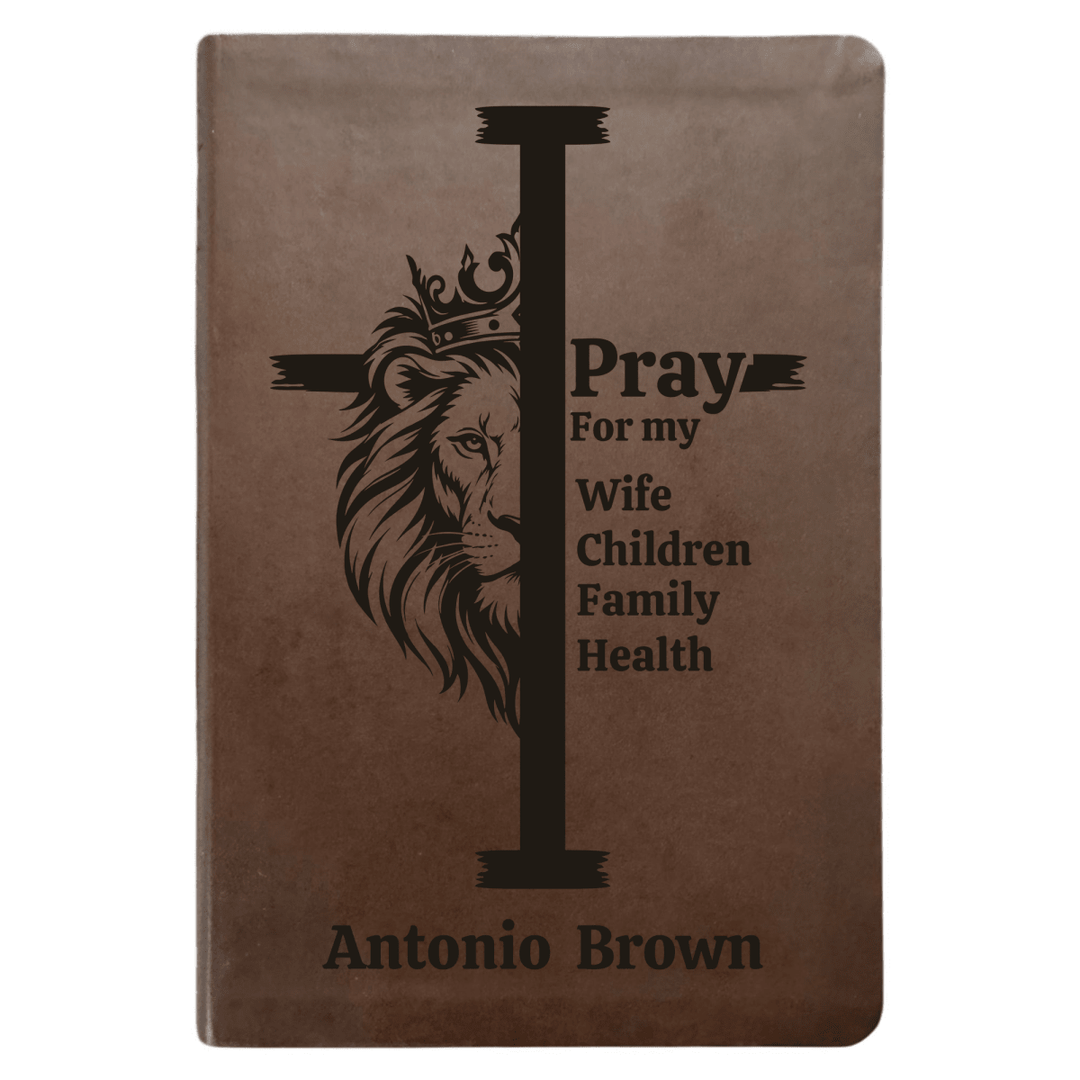 NLT Brown Standard Size Thinline Holy Bible Small Print | Regal Lion Cross - Shepherds Shelf