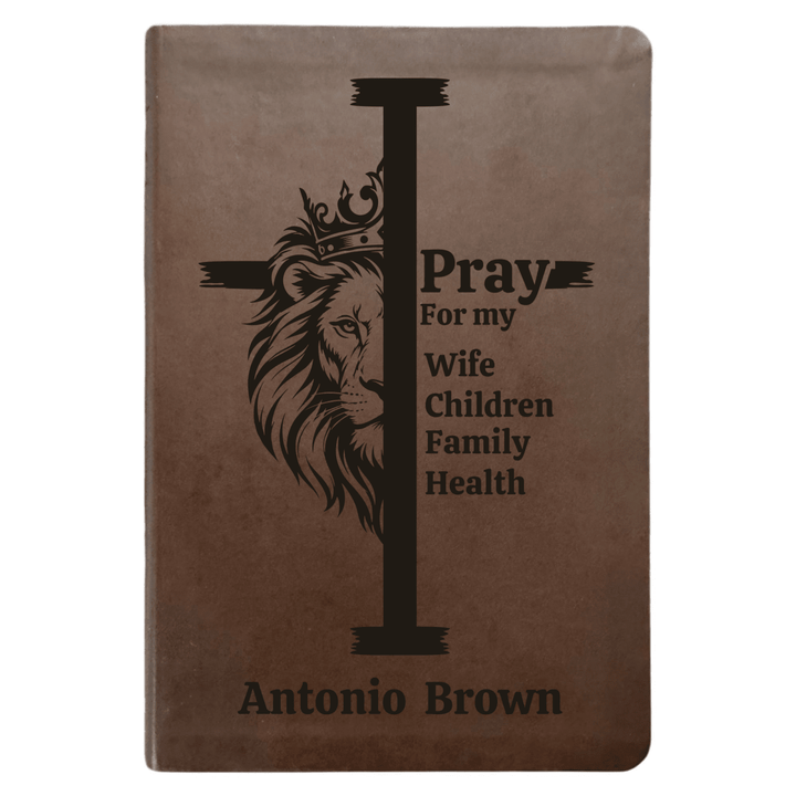 NLT Brown Standard Size Thinline Holy Bible Small Print | Regal Lion Cross - Shepherds Shelf