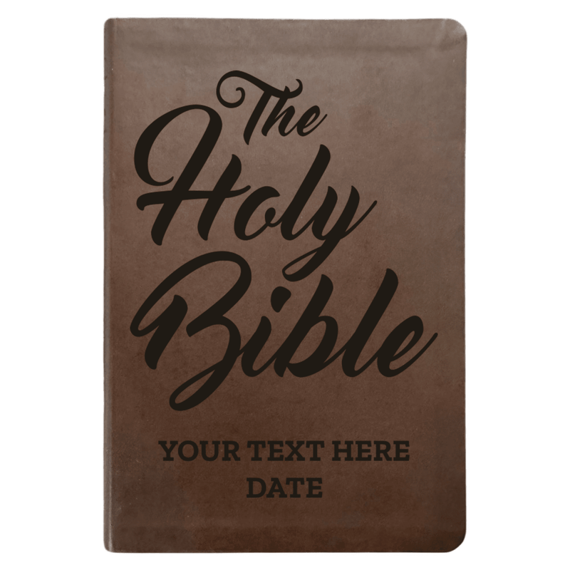 NLT Brown Standard Size Thinline Holy Bible Small Print | The Holy Bible