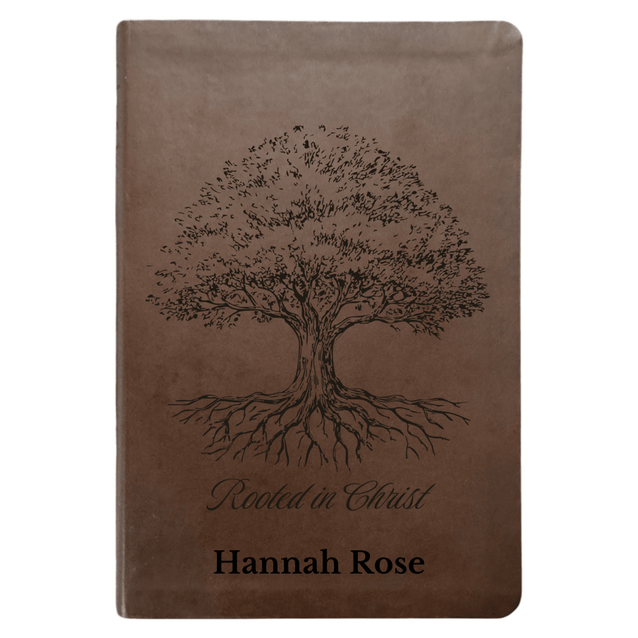 NLT Brown Standard Size Thinline Holy Bible Small Print | Tree of Life II - Shepherds Shelf