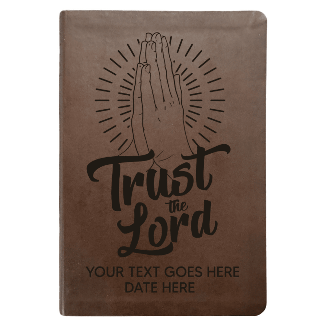 NLT Brown Standard Size Thinline Holy Bible Small Print | Trust the Lord - Shepherds Shelf
