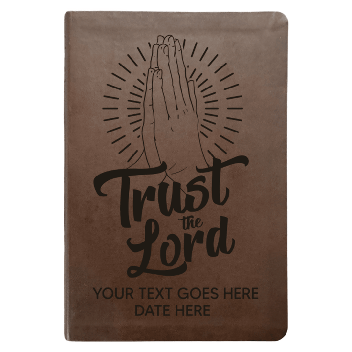 NLT Brown Standard Size Thinline Holy Bible Small Print | Trust the Lord - Shepherds Shelf