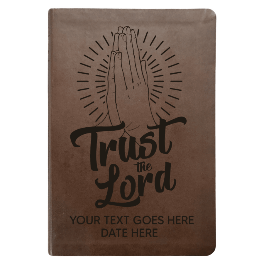 NLT Brown Standard Size Thinline Holy Bible Small Print | Trust the Lord - Shepherds Shelf