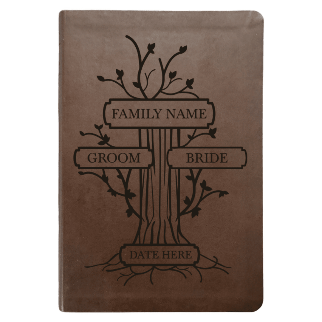 NLT Brown Standard Size Thinline Holy Bible Small Print | Wedding Collection - Shepherds Shelf