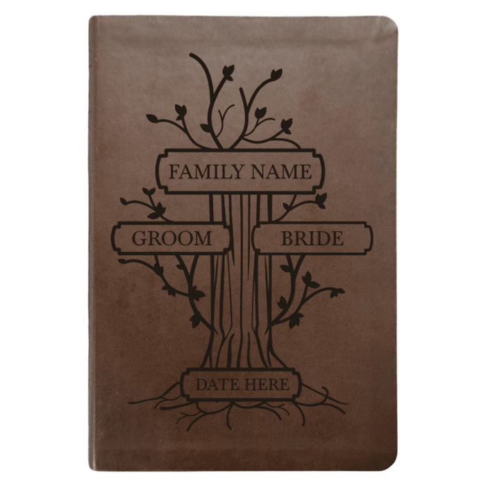 NLT Brown Standard Size Thinline Holy Bible Small Print | Wedding Collection