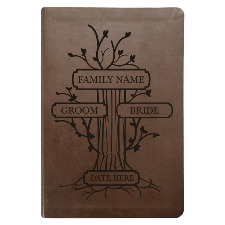 NLT Brown Standard Size Thinline Holy Bible Small Print | Wedding Collection - Shepherds Shelf