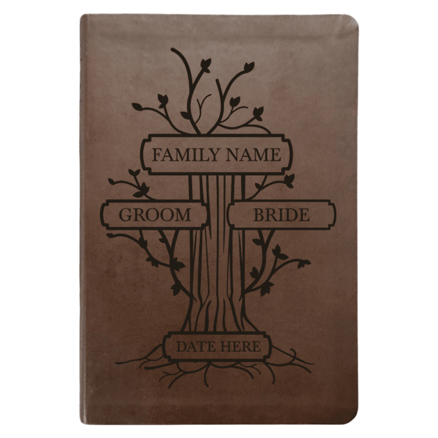 NLT Brown Standard Size Thinline Holy Bible Small Print | Wedding Collection - Shepherds Shelf
