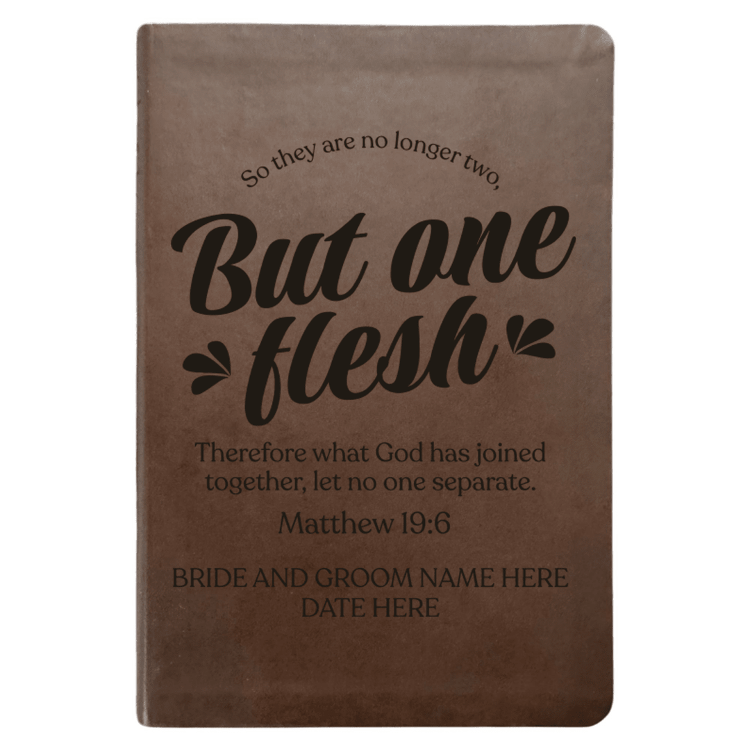NLT Brown Standard Size Thinline Holy Bible Small Print | Wedding Collection - Shepherds Shelf