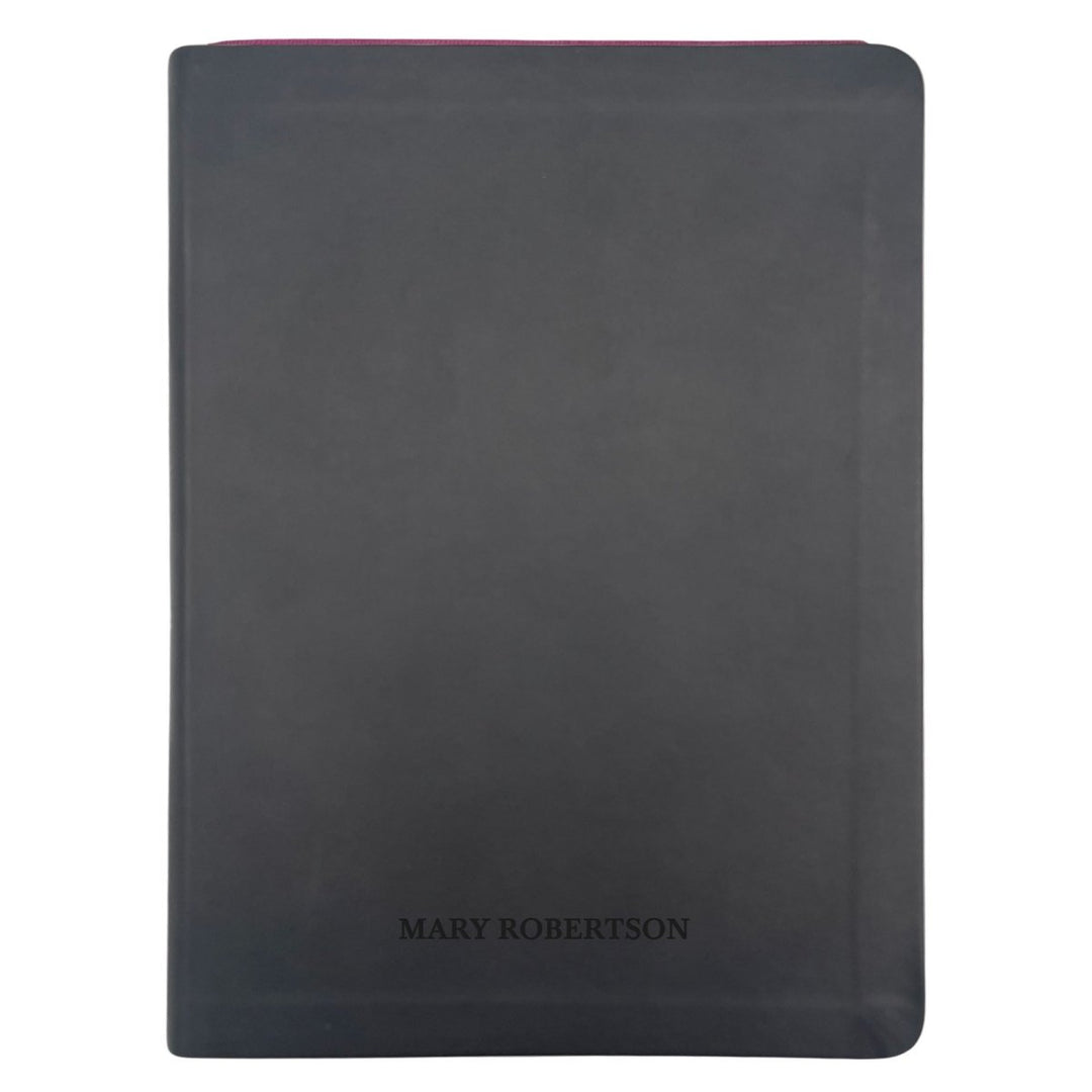 NLT Large Giant Print Faux Leather Holy Bible | Black | New Living Translation - Shepherds Shelf