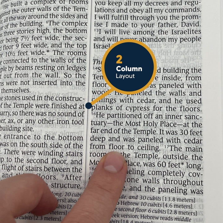 NLT Large Giant Print Faux Leather Holy Bible | Black | New Living Translation - Shepherds Shelf