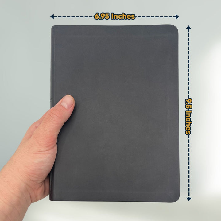 NLT Large Giant Print Faux Leather Holy Bible | Black | New Living Translation - Shepherds Shelf