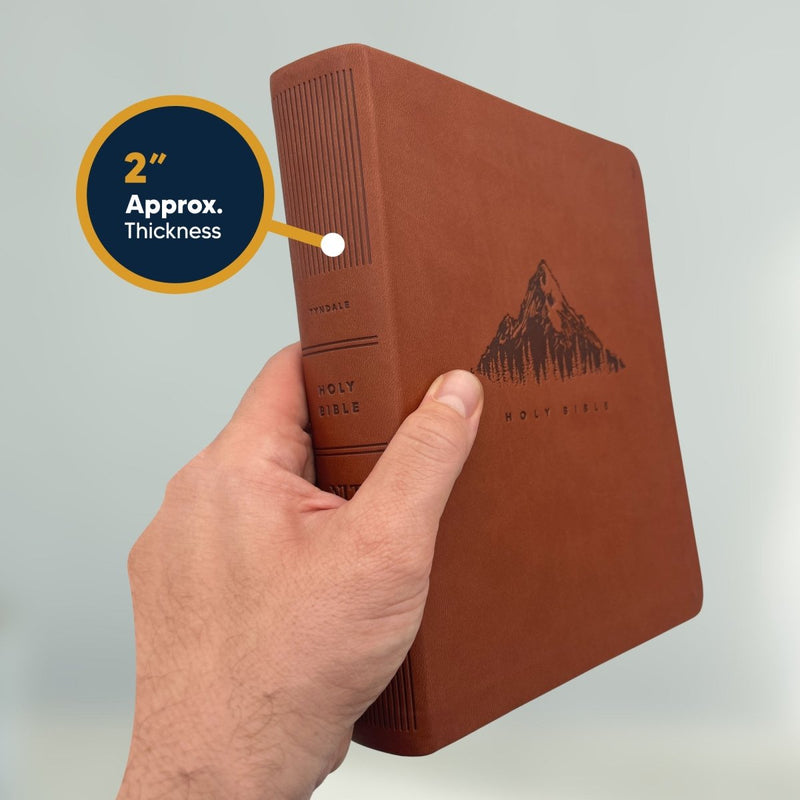 NLT Large Giant Print Faux Leather Holy Bible | Brown | New Living Translation