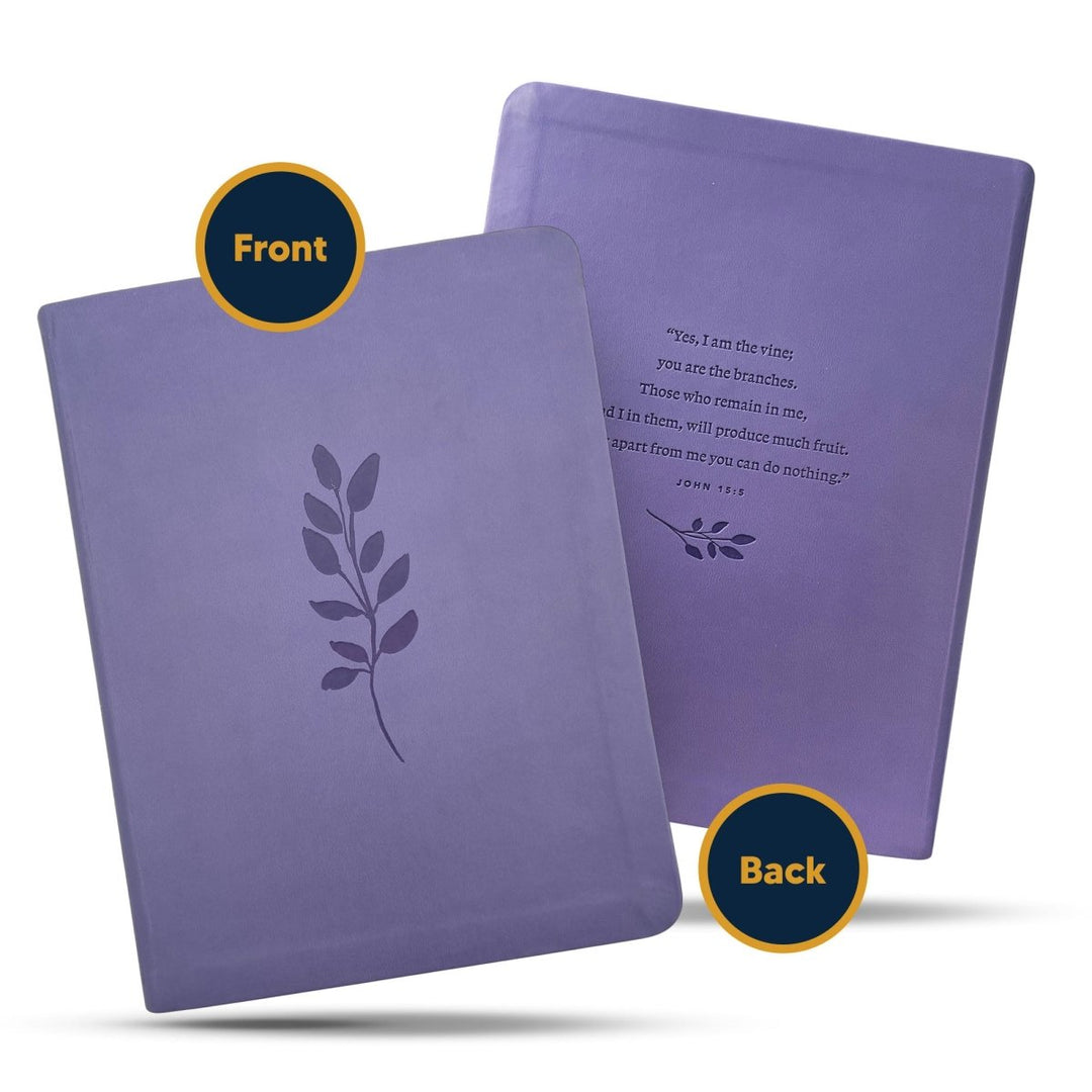 NLT Large Giant Print Faux Leather Holy Bible | Purple | New Living Translation - Shepherds Shelf