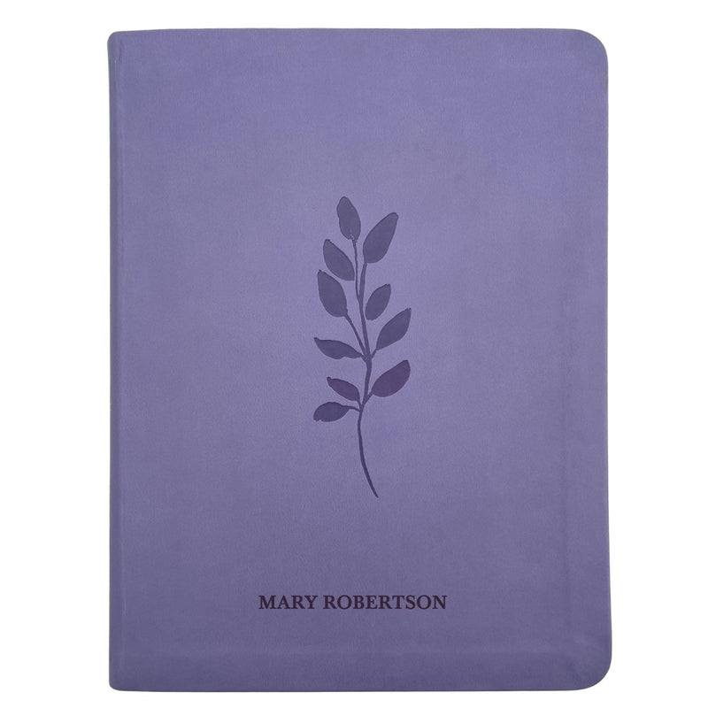 NLT Large Giant Print Faux Leather Holy Bible | Purple | New Living Translation