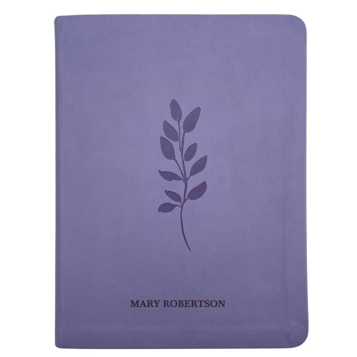 NLT Large Giant Print Faux Leather Holy Bible | Purple | New Living Translation - Shepherds Shelf