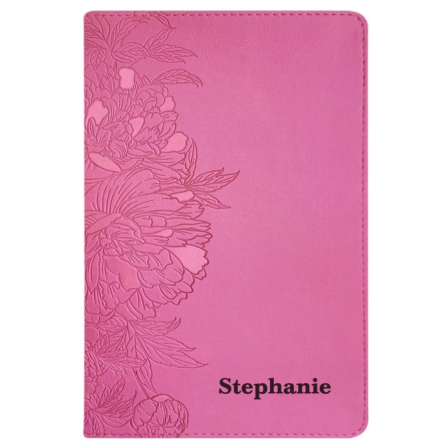 NLT Pink Standard Size Premium Holy Bible Large Print - Shepherds Shelf