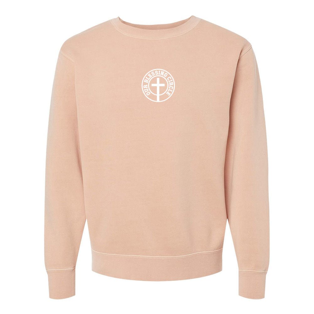 Our Blessing Circle Unisex Pigment - Dyed Crewneck Sweatshirt - Shepherds Shelf
