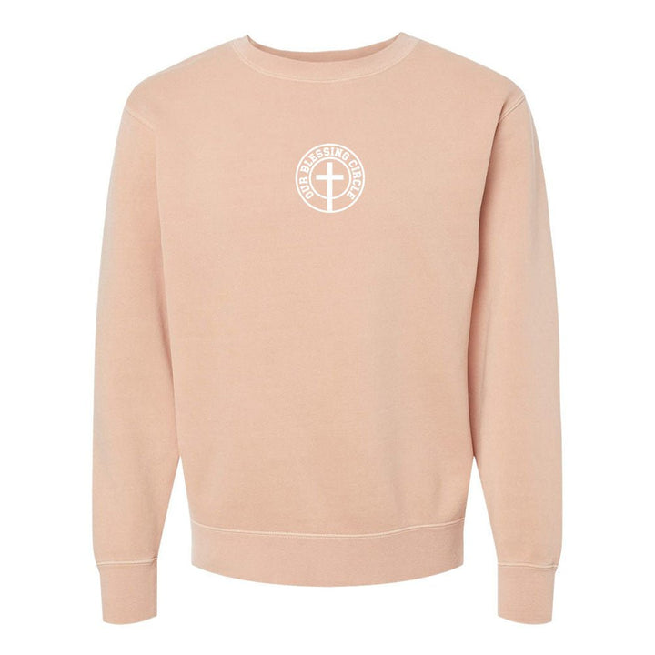 Our Blessing Circle Unisex Pigment - Dyed Crewneck Sweatshirt - Shepherds Shelf