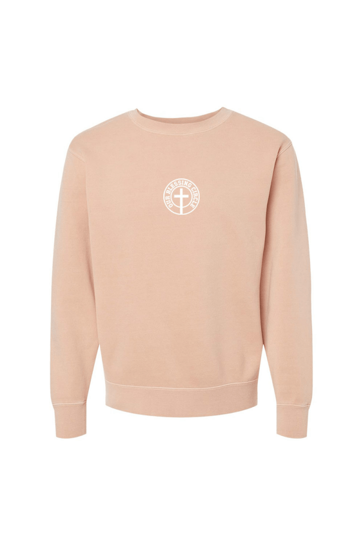 Our Blessing Circle Unisex Pigment - Dyed Crewneck Sweatshirt - Shepherds Shelf